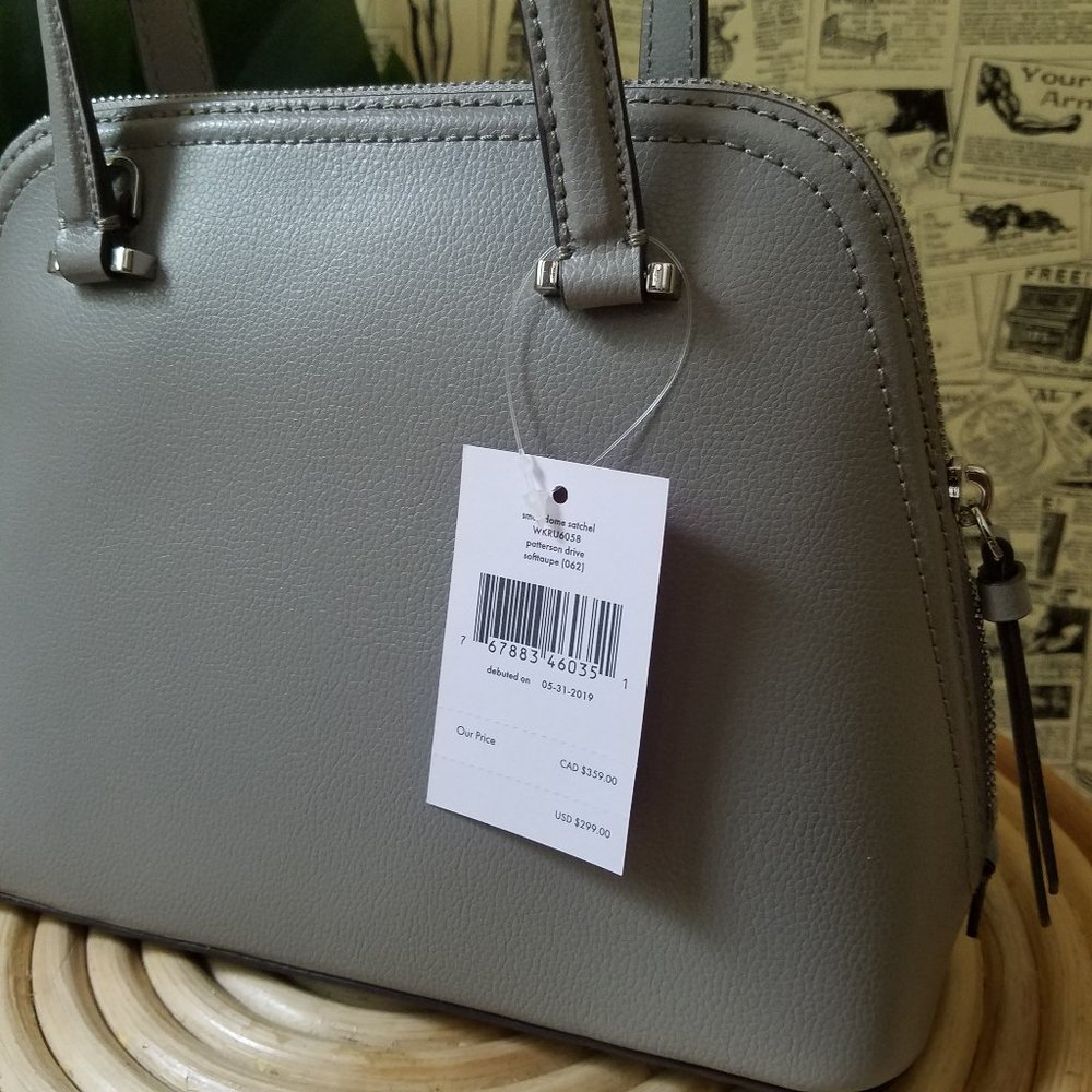 Patterson Drive Small Dome Satchel Kate Spade Gray - Picture 7 of 13